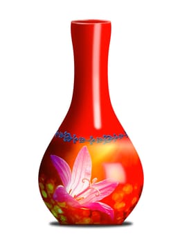 Painting flower vase