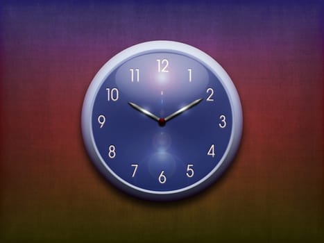 Modern shiny color wall clock