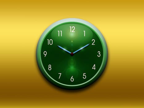 Modern shiny color wall clock