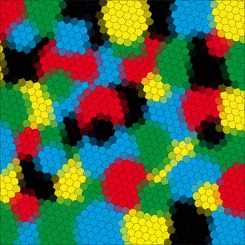 Colorful illustrated a abstraction the colorful background