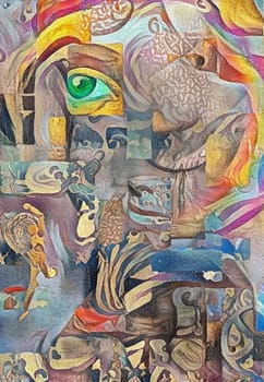Abstract composition with various details