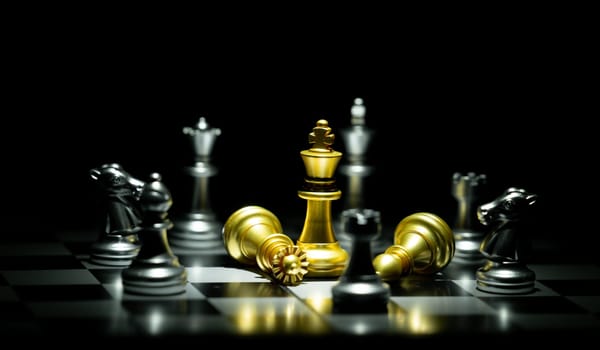 chess board game concept for competition and strategy