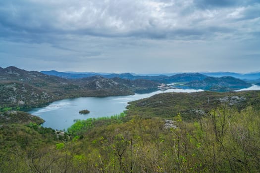 Beautiful landscape of the Skadar Lake National Park in Montenegro