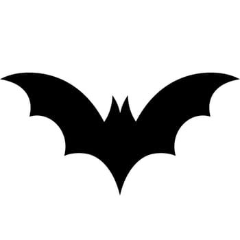 bat fly black vampire halloween silhouette illustration