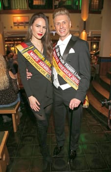 Adriaan van Veen ( Mr. Bremen and Miss Hamburg Pricilla Klein bei einem Event in Hamburg  .. couple of the year ?