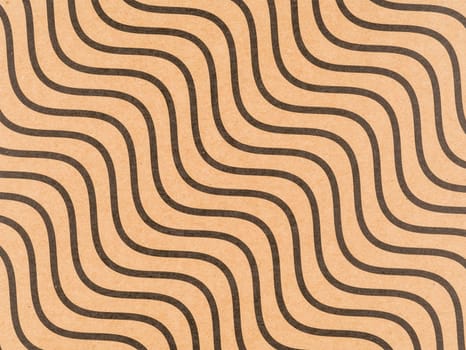 Brown craft paper with a wavy line pattern