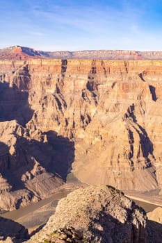 West rim of Grand Canyon in Arizona USA
