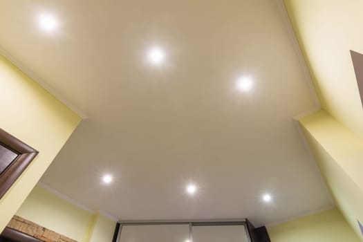 Ceiling in the hallway, lighting included