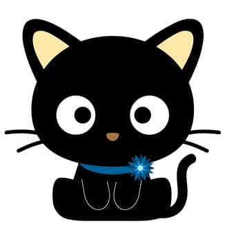 cute cat animal chococat cartoon character happy illustration