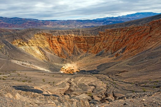 Ubehebe Crater in Death Valley National Park in California