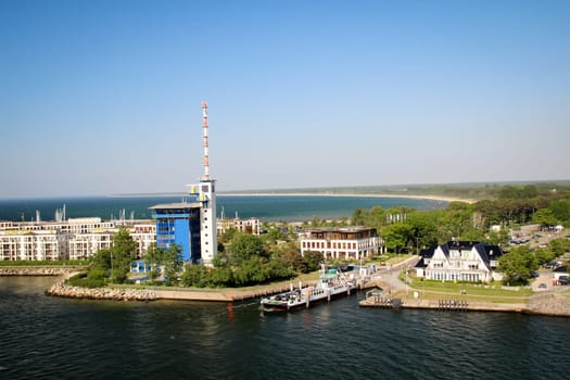 Rostock Warnemuende with ferry