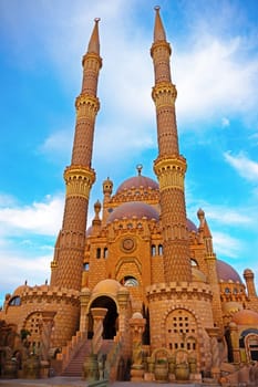 View of the El Sahaba Mosque in Sharm Ash Sheikh