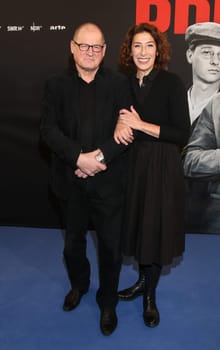 Burghart Klaußner and  Adele Neuhauser,  .presscall  BRECHT   at the  East Hotel Hamburg