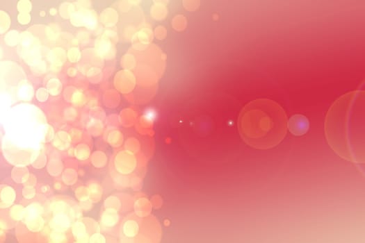 Abstract orange texture. Blurred orange pink gradient colored background texture with colorful bokeh circles. Beautiful template with space for your design.
