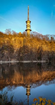 radio tower on Petersberg by Halle Saale