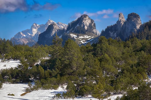 Enchanting landscape in Amden