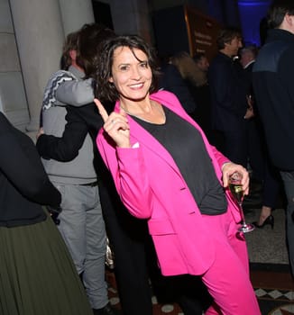Ulrike Folkerts attends the .Blue Hour Media Night 2019 - Berlinale 2019
