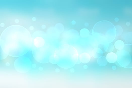 Abstract light blue texture and white bokeh lightening background. Beautiful backdrop.