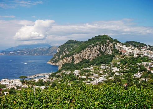 Harbor in Capri, Italy