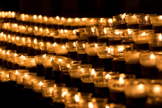 Candle is symbol of sacrifice for peace hope strength of life and soul. Also power towards sorrows and pain together in parish service