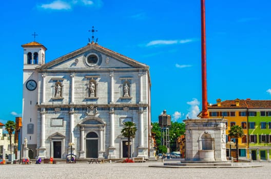 Palmanova cathedral - Udine province  - Friuli Venezia Giulia region - Italy .