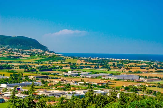 The Conero Riviera from Loreto - Marche - Italy .