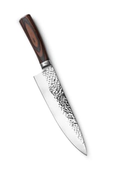Chef's knife for your kitchen isolated on black background. With clipping path