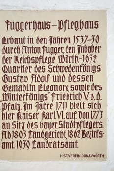 Donauwörth Germany - 08 19 2018: Donauwörth is a city Germany, with many historical attractions