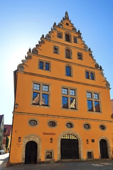 Schranne in Dinkelsbühl is a city in Bavaria, Germany, with many historical attractions