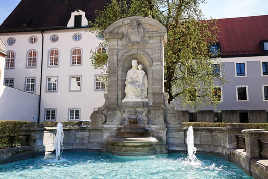 Wittelsbacherbrunnen Eichstättis a city in Bavaria, Germany, with many historical attractions