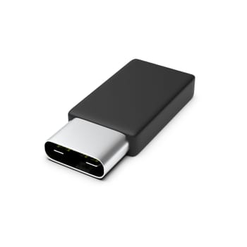 The USB 4 icon isolated isolated on white background