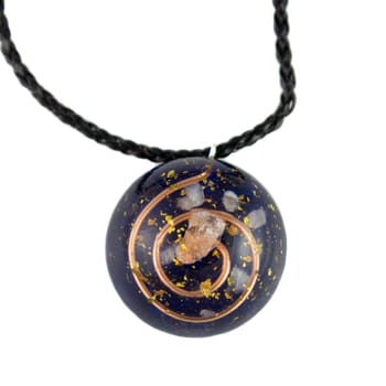 Handmade orgonite pendant. Esoteric item. Some people believe that orgonite can transfer negative life energy to positive.