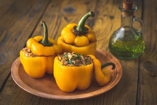Stuffed bell peppers with quinoa