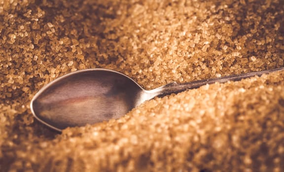 Spoon in brown sugar