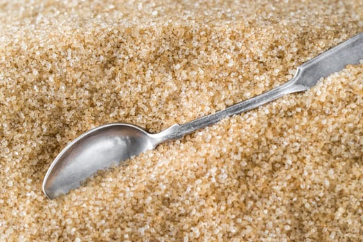 Spoon in brown sugar