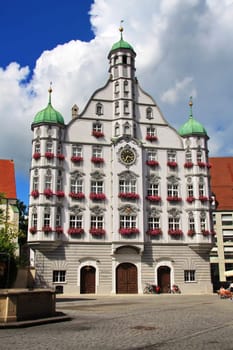 Rathaus Memmingen is a city in Bayern/Germany with many historical attractions