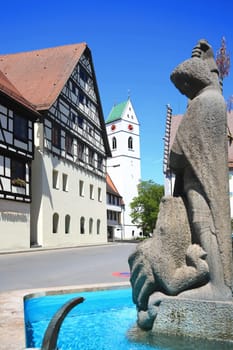 Riedlingen Germany - 05 26 2016: Riedlingen is a city Germany, with many historical attractions