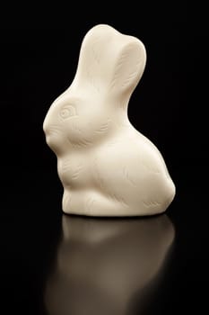 Delicious and traditional white chocolate Easter holiday bunny