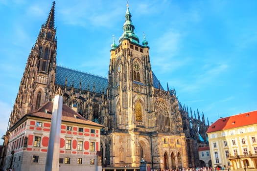 The Metropolitan Cathedral of Saints Vitus in Prague Castle.