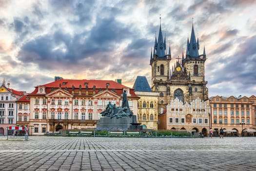 Old Town Square Sights of Prague, Czech Rebuplic.
