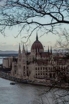 The famous parliament in Budapest, capital of Hungary, Europe