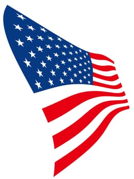 freedom wind american usa flag illustration star