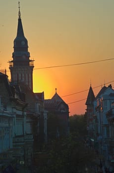 SUBOTICA, SERBIA - October 13th 2018 - streets and squares of the city