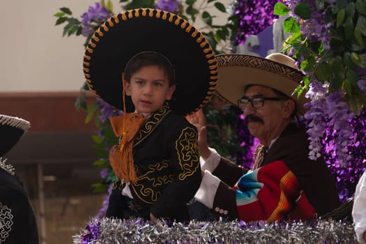 Brownsville, Texas, USA - February 25, 2017, Grand International Parade is part of the Charro Days Fiesta - Fiestas Mexicanas, A bi-national festival between USA and Mexico.