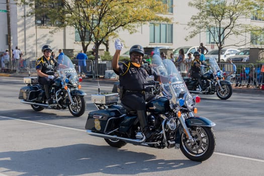 Indianapolis, Indiana, USA,  - September 23, 2017 The Circle City Classic Parade is an annual event prior to the Circle City Classic football game featuring two black universities (HBCUs) that play in Indianapolis, Indiana, since 1983.