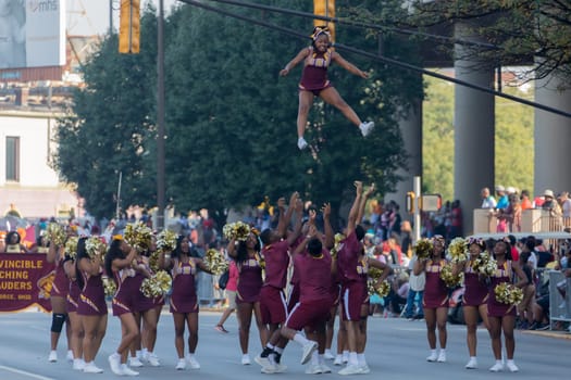 Indianapolis, Indiana, USA,  - September 23, 2017 The Circle City Classic Parade is an annual event prior to the Circle City Classic football game featuring two black universities (HBCUs) that play in Indianapolis, Indiana, since 1983.