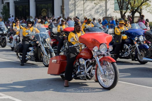 Indianapolis, Indiana, USA,  - September 23, 2017 The Circle City Classic Parade is an annual event prior to the Circle City Classic football game featuring two black universities (HBCUs) that play in Indianapolis, Indiana, since 1983.