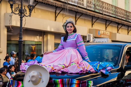 Matamoros, Tamaulipas, Mexico - March 02, 2013, Desfile Fiestas Mexicanas is part of the Charro Days Fiesta - Fiestas Mexicanas, A bi-national festival between USA and Mexico.