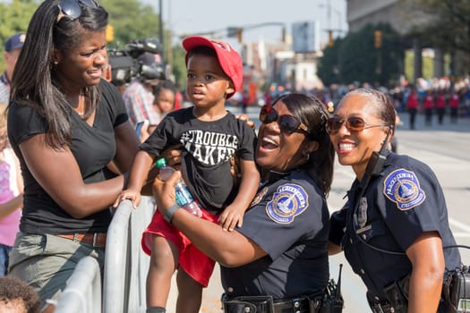 Indianapolis, Indiana, USA,  - September 23, 2017 The Circle City Classic Parade is an annual event prior to the Circle City Classic football game featuring two black universities (HBCUs) that play in Indianapolis, Indiana, since 1983.