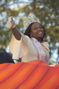 New Orleans, Louisiana, USA - November 25, 2017, The Bayou Classic Parade is a Thanksgiving Day themed parade prior to the annual college football game between the Grambling State University Tigers and the Southern University Jaguars since November 11 1932.